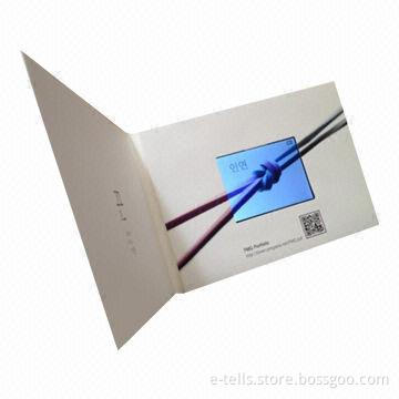 1.5-inch video greeting card, video brochure